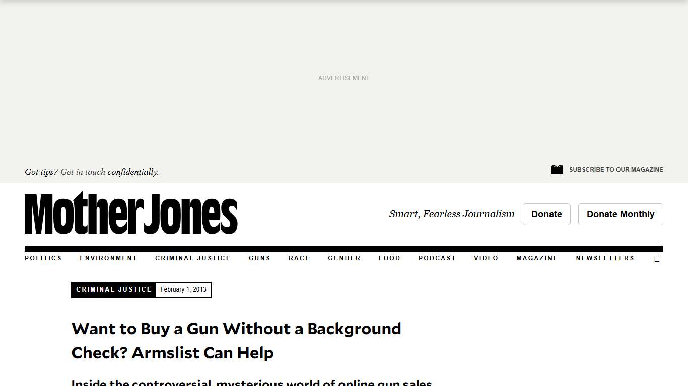 Want to Buy a Gun Without a Background Check? Armslist Can Help – Mother Jones